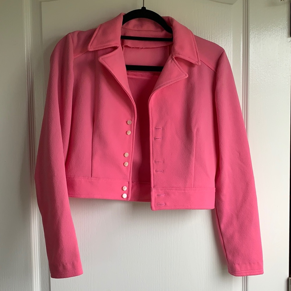 Vintage Hot Pink Cropped Jacket
